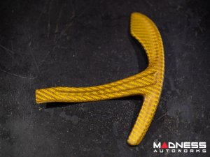 Alfa Romeo Giulia Paddle Shifter Covers - Carbon Fiber - Yellow Candy Alfa Romeo Giulia Paddle Shifter Covers - Carbon Fiber - Yellow Candy